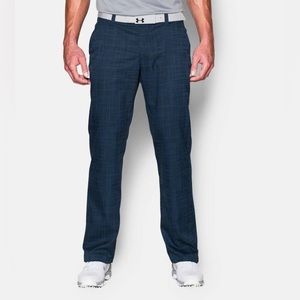 Under Armour Men's UA Match Play Printed Golf Pants Blue 32x34